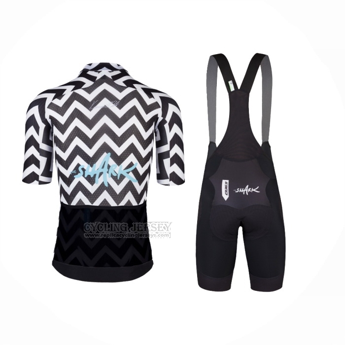 2024 Cycling Jersey Q36.5 White Black Short Sleeve And Bib Short